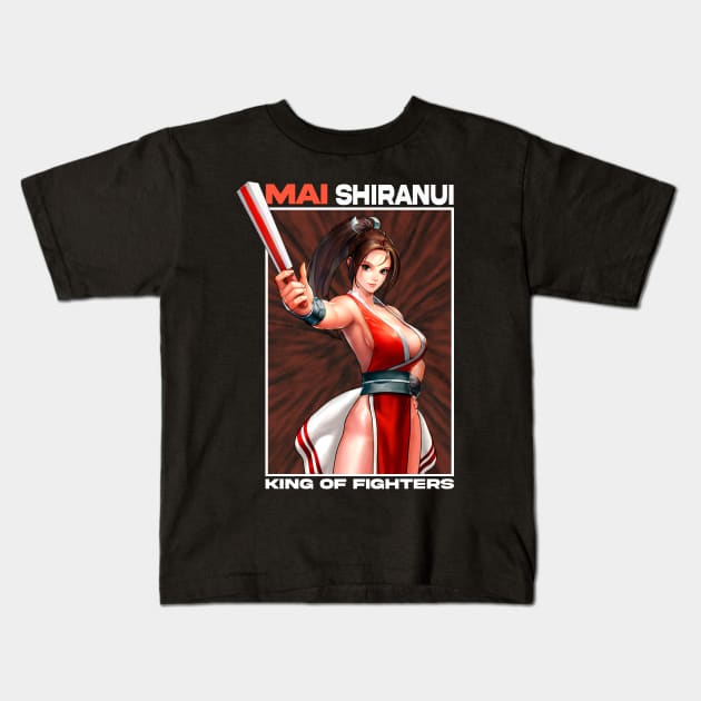 Mai Shiranui Kids T-Shirt by wenderinf